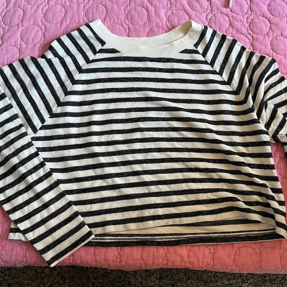 Forever 21 striped cropped sweater